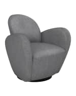 Image 4 of 5: Interlude Home Miami Swivel Chair