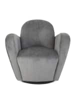 Image 3 of 5: Interlude Home Miami Swivel Chair