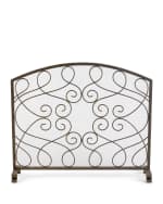 Image 2 of 2: Fireplace Screen with Loop Design