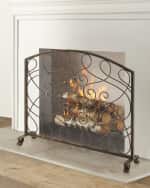 Image 1 of 2: Fireplace Screen with Loop Design