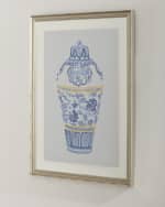 Image 2 of 2: Wendover Art Group "Blue and Gold Urn IV" Giclee Wall Art