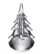 Image 1 of 2: Simon Pearce Vermont 5-Sided Glass Evergreen, 6"