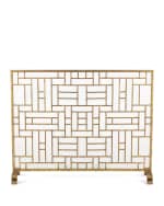 Image 2 of 2: Asian Design Fireplace Screen