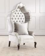Image 3 of 4: Haute House Antoinette Hooded Hostess Chair