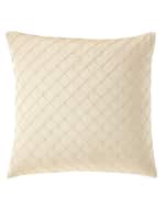 Image 1 of 2: Isabella Collection by Kathy Fielder Gabriella Diamond-Pattern Pillow
