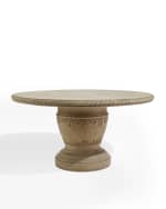 Image 2 of 2: Single Pedestal Vine Indoor/Outdoor Dining Table