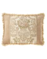 Image 1 of 2: Dian Austin Couture Home Mayorka Pieced Standard Sham with Fringe