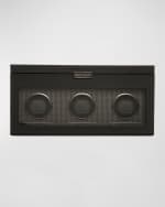 Image 1 of 4: WOLF Axis Triple Watch Winder with Storage