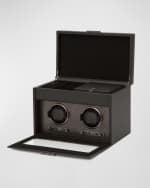Image 4 of 7: WOLF Axis Double Watch Winder with Storage