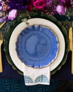 Image 2 of 2: Vietri Baroque Glass Cobalt Salad Plate