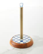 MacKenzie Childs Royal Check Paper Towel Holder Horchow