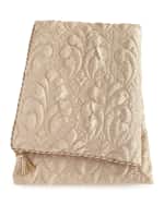 Image 1 of 3: Dian Austin Couture Home Neutral Modern King Damask Duvet Cover