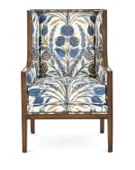 Image 2 of 4: Massoud Ember Linen Accent Chair