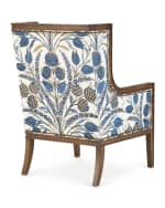 Image 4 of 4: Massoud Ember Linen Accent Chair