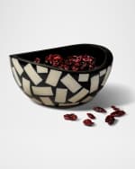 Image 2 of 2: LADORADA Bone Domino Bowl