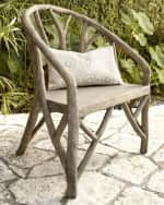 Image 1 of 3: Neiman Marcus Artemis Faux-Bois Chair