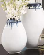 Image 3 of 6: Global Views Large Glass Drip Vase