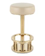 Image 2 of 2: Interlude Home Drake Swivel Counter Stool, 26"
