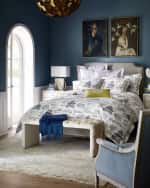 Image 2 of 4: Haute House Elisa Marble Inlay Bench 51"