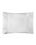 Image 2 of 3: Bovi Fine Linens Amparo Crib Pillowcase, White