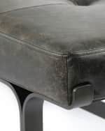 Image 5 of 5: Four Hands Thompson Leather Tufted Coffee Table
