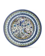 Image 1 of 3: Neiman Marcus Pavoes Blue and Green Dinner Plates, Set of 4