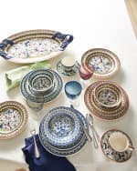 Image 3 of 3: Neiman Marcus 20-Piece Pavoes Blue and Green Dinnerware Set