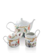 Image 1 of 2: Ambri Teapot, Sugar, and Creamer Set