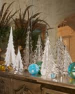 Image 2 of 4: Simon Pearce Evergreen 8" Bubble Glass Tree