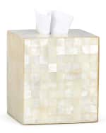 Image 1 of 2: Labrazel Capiz Ivory Tissue Box Cover