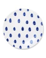 Image 1 of 3: Vietri Santorini Dot Dinner Plate