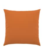 Image 2 of 3: Elaine Smith Basketweave Sunbrella Pillow, Orange