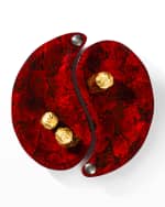 Image 2 of 2: LADORADA Yin-Yang Platter Set, Red