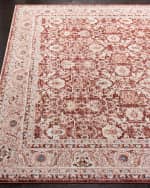 Image 2 of 3: Lauren Ralph Lauren Warwick Red Power-Loomed Rug, 2' x 8'