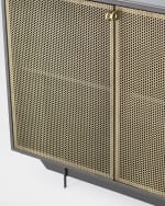 Image 5 of 5: Four Hands Brass Patina Console