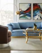 Image 5 of 6: Neiman Marcus Arched Floor Lamp