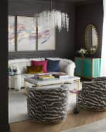 Image 2 of 5: Haute House Diane Swivel Chair
