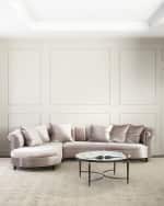 Image 3 of 5: Haute House Audrey Channel Tufted Sectional