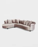 Image 1 of 5: Haute House Audrey Channel Tufted Sectional