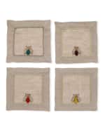 Image 1 of 2: Joanna Buchanan Sparkle Bee Cocktail Napkins, Set of 4