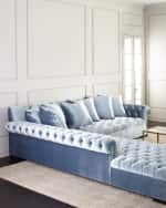 Image 2 of 3: Haute House Divine Mirror-Trim Sectional, 116"