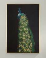 Image 1 of 3: "Peacock" Giclee Canvas Art