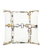 Image 1 of 2: Eastern Accents Lannister Horseshoe Decorative Pillow