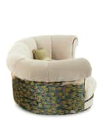 Image 4 of 5: Haute House Dorina Peacock Pet Bed
