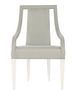 Image 2 of 3: Bernhardt Calista Cutout Upholstered Arm Chairs, Set of 2