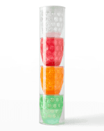 Image 2 of 2: Mario Luca Giusti Set of 4 Fluorescent Double Old Fashioned Glasses