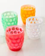 Image 1 of 2: Mario Luca Giusti Set of 4 Fluorescent Double Old Fashioned Glasses