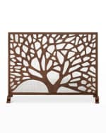 Image 2 of 2: Tree Design Single Panel Fireplace Screen