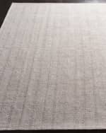 Image 2 of 2: Lauren Ralph Lauren Miles Silver Stripe Flat Weave Rug, 5' x 8'