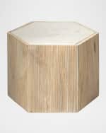 Image 1 of 3: Jamie Young Medium Argon Hexagon Side Table